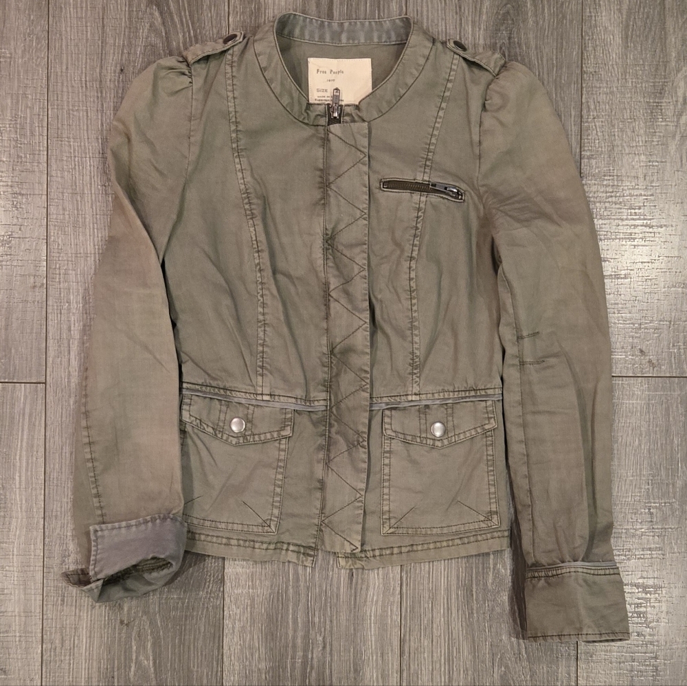 Free People: Sage Green Utility Jacket